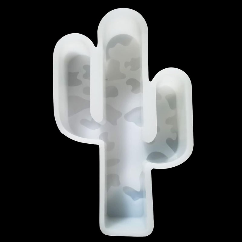 Fuehbur Leopard Cactus Silicone Mold for Freshies, Oven Safe Shiny Silicone Mold for Making Aroma Beads Car Freshie, Soap, Resin, Candles【Upgraded Soft Material】 - Image 1